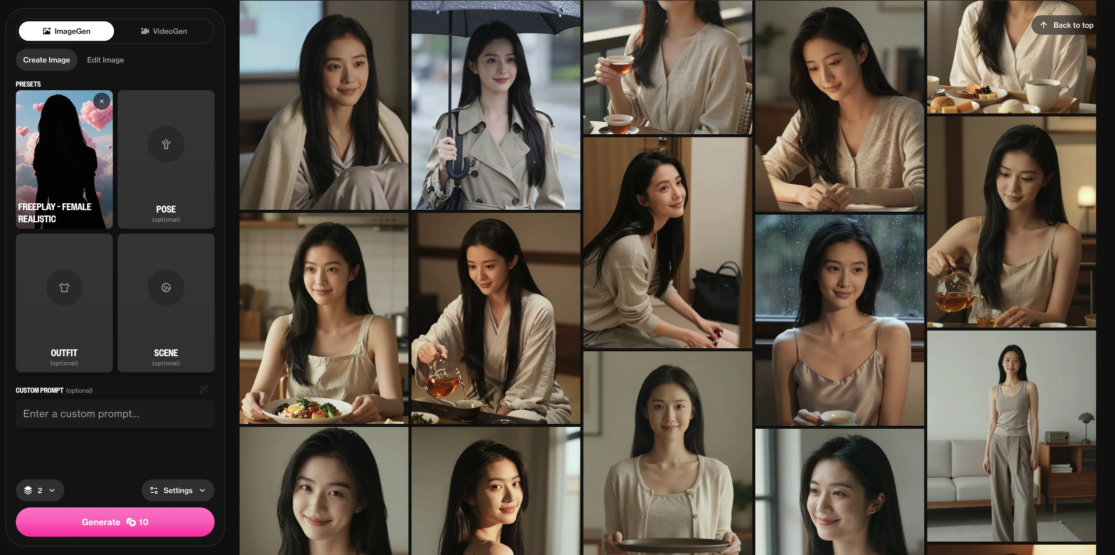ourdream.ai AI girlfriend generator