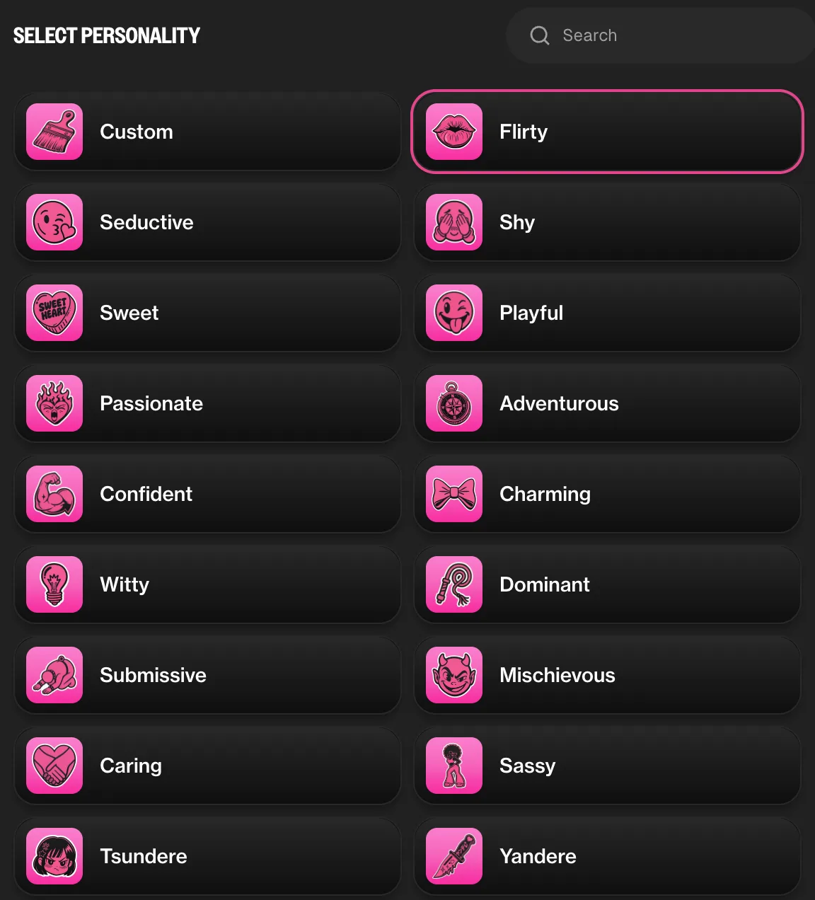 Give your AI girlfriend a personality